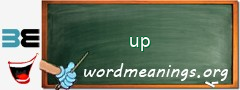 WordMeaning blackboard for up